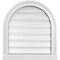Ekena Millwork Round Top Surface Mount PVC Gable Vent: Functional, w/ 2"W x 2"P Brickmould Sill Frame, 20"W x 22"H GVPRT20X2203SF - alternate 1